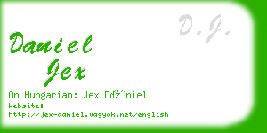 daniel jex business card